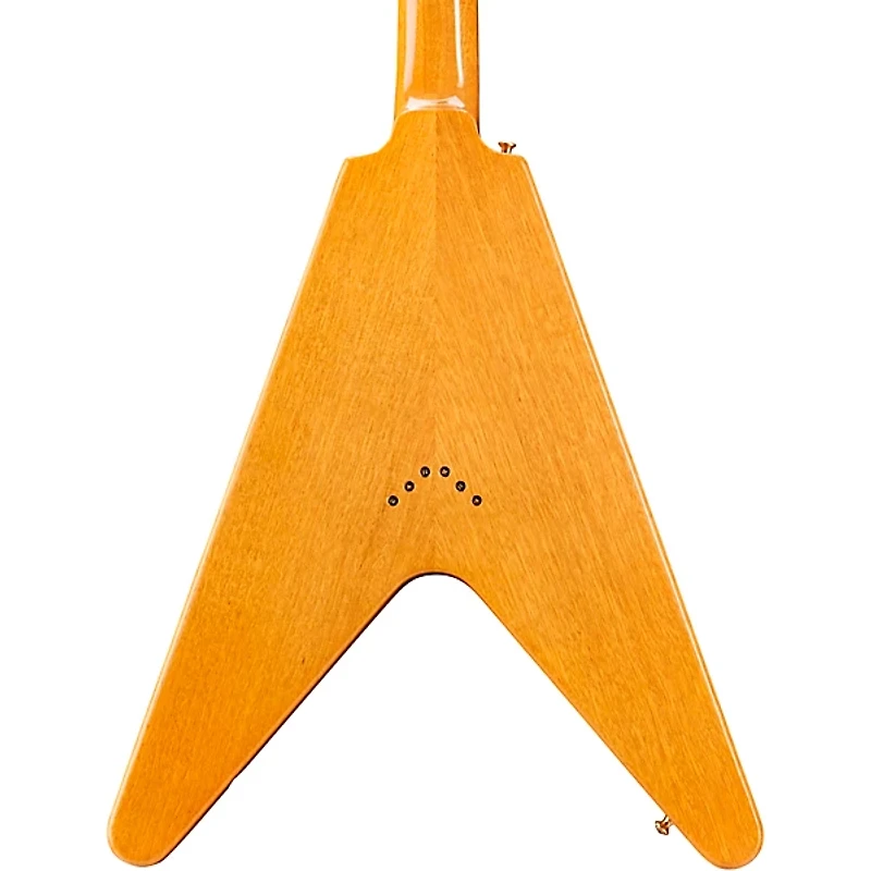 Gibson Custom 1958 Korina Flying V White Pickguard Electric Guitar Natural