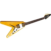 Gibson Custom 1958 Korina Flying V White Pickguard Electric Guitar Natural