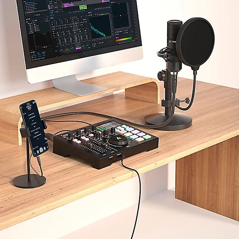 maono MAONOCASTER All-In-One Podcast Production Studio