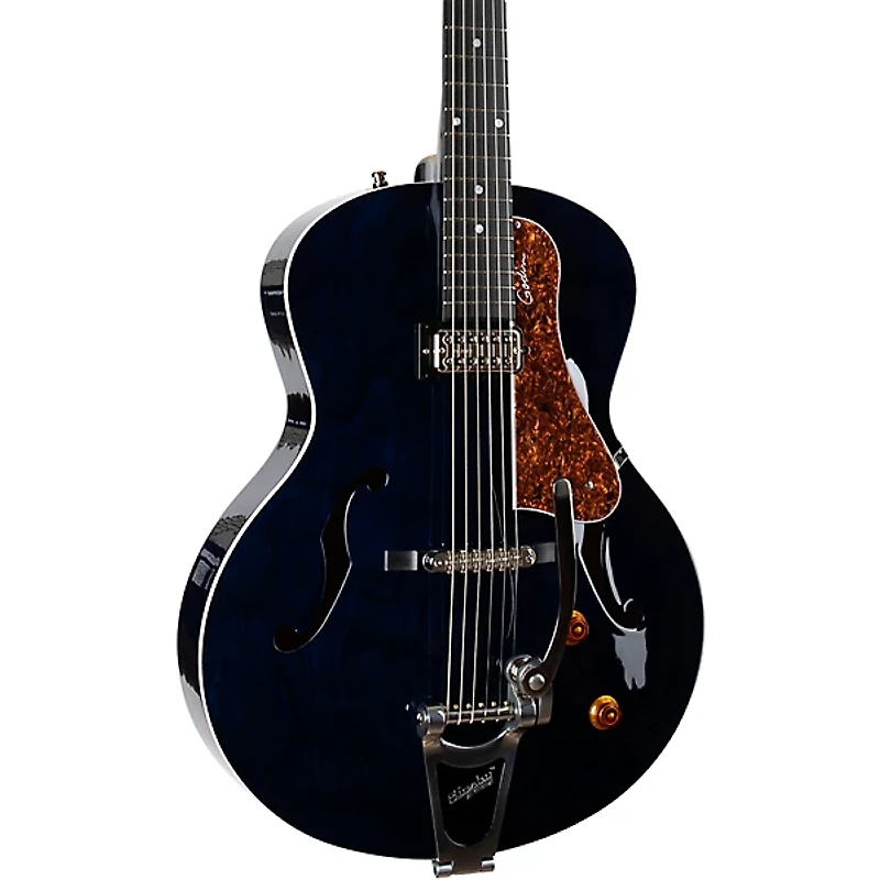 Godin 5th Avenue Night Club Hollow Body Electric Guitar Indigo Blue
