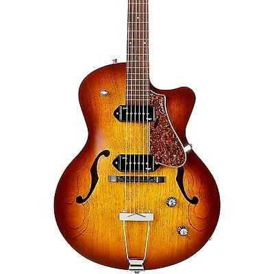 Godin 5th Avenue CW Kingpin II Hollow Body Electric Guitar Cognac Burst