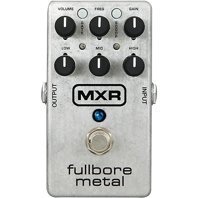 MXR M116 Fullbore Metal Distortion Guitar Effects Pedal With Free Barefoot Bottom Silver V1 Guitar Center Standard Footswitch Cap