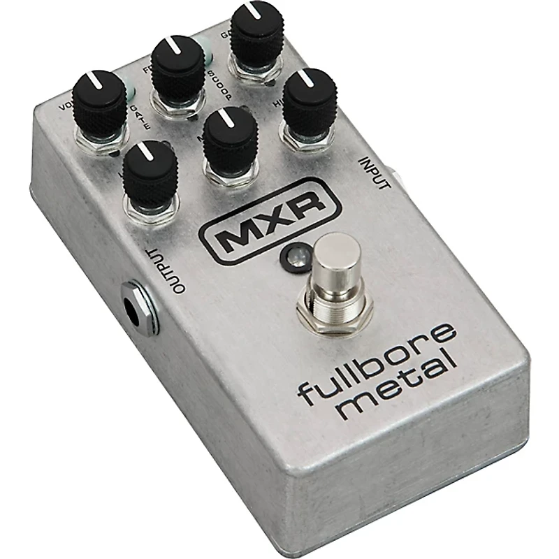 MXR M116 Fullbore Metal Distortion Guitar Effects Pedal With Free Barefoot Bottom Silver V1 Guitar Center Standard Footswitch Cap