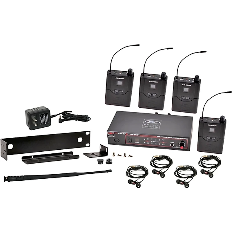 Galaxy Audio AS-950-4 Band Pack Wireless In-Ear Monitor System -