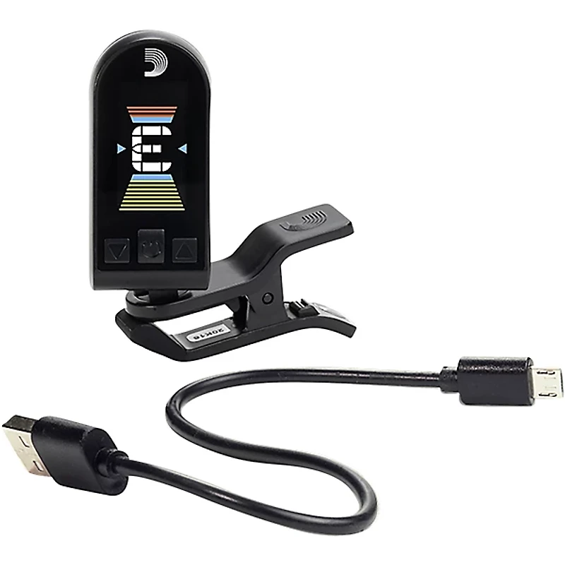 D'Addario Equinox Rechargeable Clip-On Tuner 2-Pack