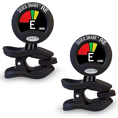 Snark Black Silver Snark Rechargeable Clip-on Tuner 2-Pack