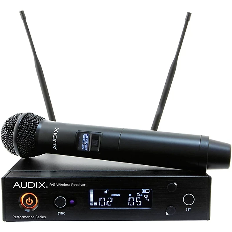 Audix AP41 OM2 Wireless Microphone System With R41 Diversity Receiver and H60/OM2 Handheld Transmitter