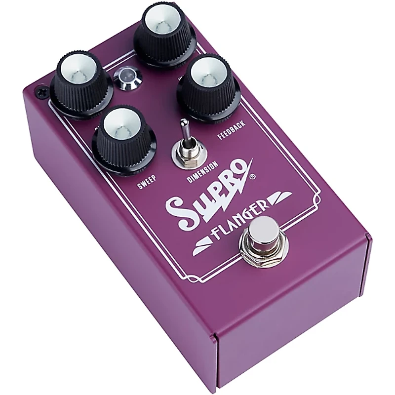 Supro Flanger Effects Pedal Purple
