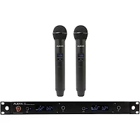 Audix AP42 OM2 Dual Handheld Wireless Microphone System with R42 Two Channel Diversity Receiver and Two H60/OM2 Handheld Transmitters