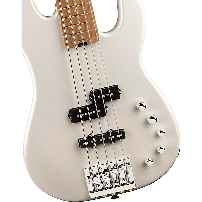Charvel Pro-Mod San Dimas Bass PJ V 5-String Electric Bass Guitar Platinum Pearl