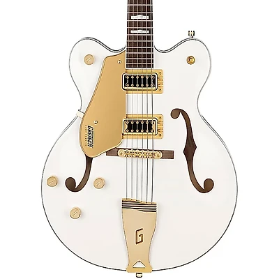 Gretsch Guitars G5422GLH Electromatic Classic Hollowbody Double-Cut With Gold Hardware Left-Handed Electric Guitar Snow Crest White