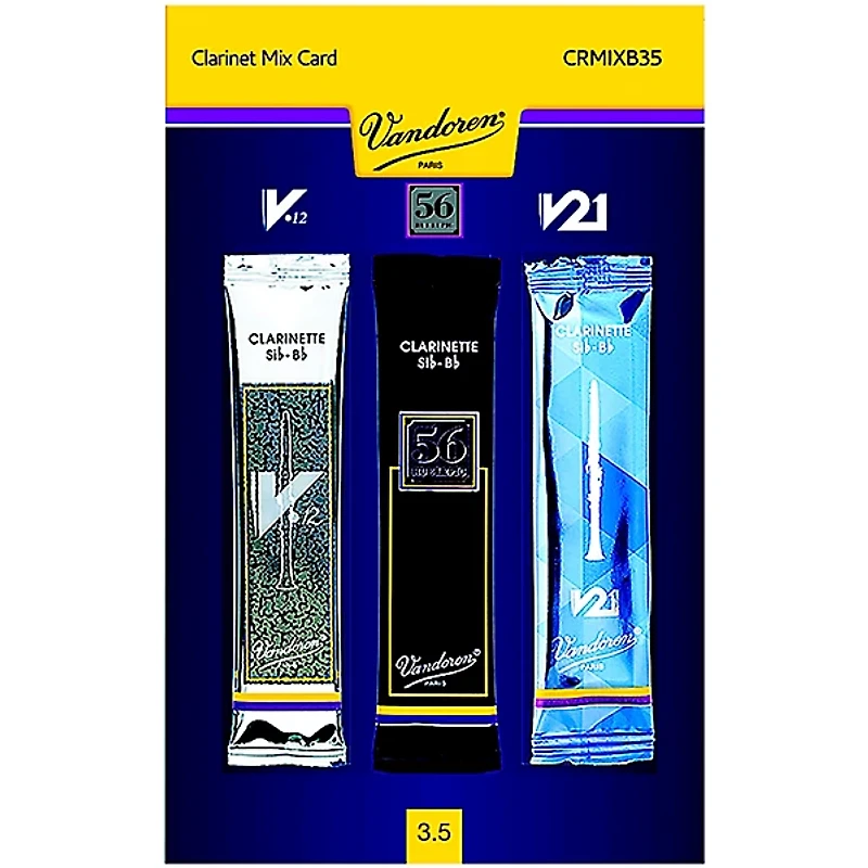 Vandoren Bb Clarinet Mix Card; Includes 1 each V12