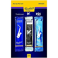 Vandoren Alto Saxophone Mix Card; Includes 1 each Traditional
