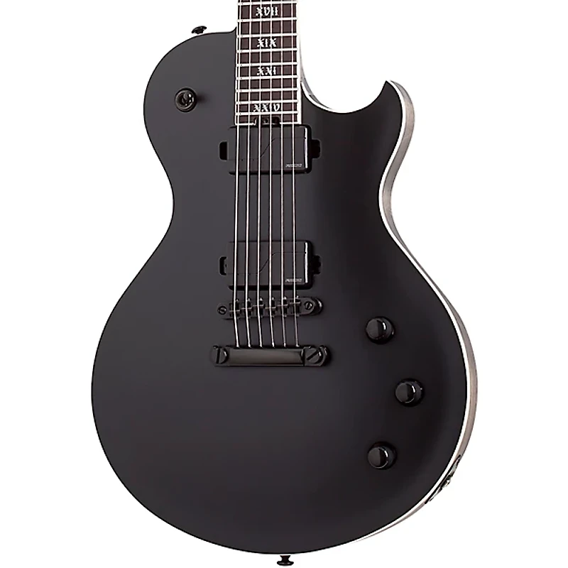Schecter Guitar Research Solo-II SLS Elite Evil Twin Electric Guitar Satin Black