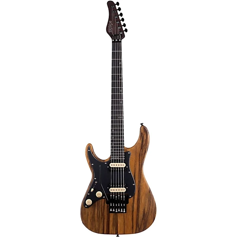 Schecter Guitar Research SVSS Exotic Left-Handed Electric Guitar Black Limba