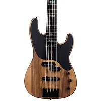 Schecter Guitar Research Model-T 5 Exotic 5-String Black Limba Electric Bass Satin Natural