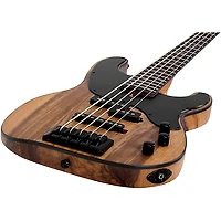 Schecter Guitar Research Model-T 5 Exotic 5-String Black Limba Electric Bass Satin Natural