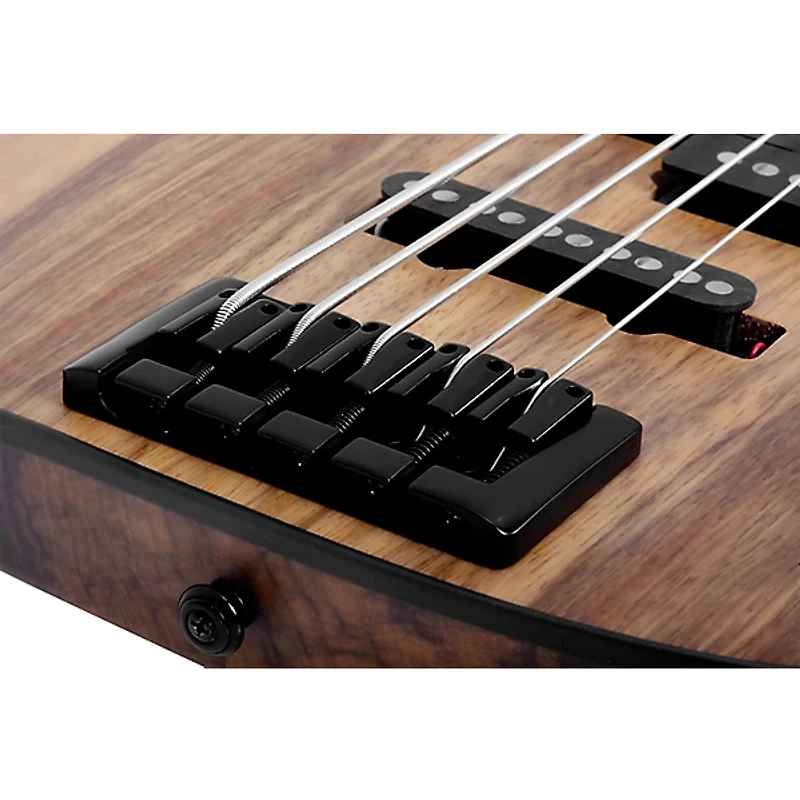 Schecter Guitar Research Model-T 5 Exotic 5-String Black Limba Electric Bass Satin Natural