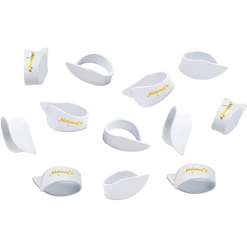 D'Addario National Thumb Pick, Large White Celluloid 12-Pack