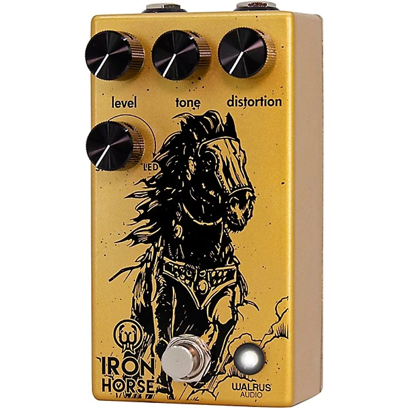 Walrus Audio Iron Horse LM308 Distortion V3 Guitar Effects Pedal - Yellow