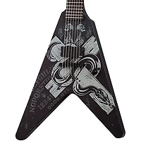 Schecter Guitar Research Chris Howorth V-7 Snake Cross Electric Guitar Satin Black