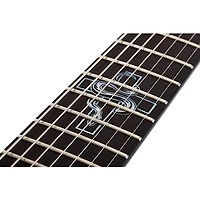 Schecter Guitar Research Chris Howorth V-7 Snake Cross Electric Guitar Satin Black