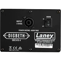Laney Digbeth DBC410 400W 4x10 Bass Speaker Cabinet Black
