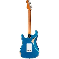 Fender Custom Shop Limited-Edition Texas Stratocaster Heavy Relic Electric Guitar Blue Flake/Candy Apple Red/Aged Olympic White