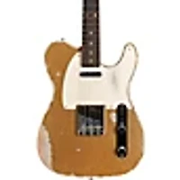 Fender Custom Shop Limited-Edition Texas Telecaster Heavy Relic Electric Guitar Gold Metal Flake/Aged Olympic White