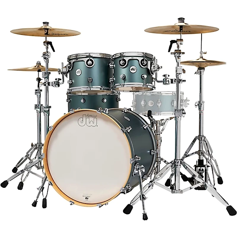 DW Design Series 4-Piece Shell Pack Satin Sage Metallic