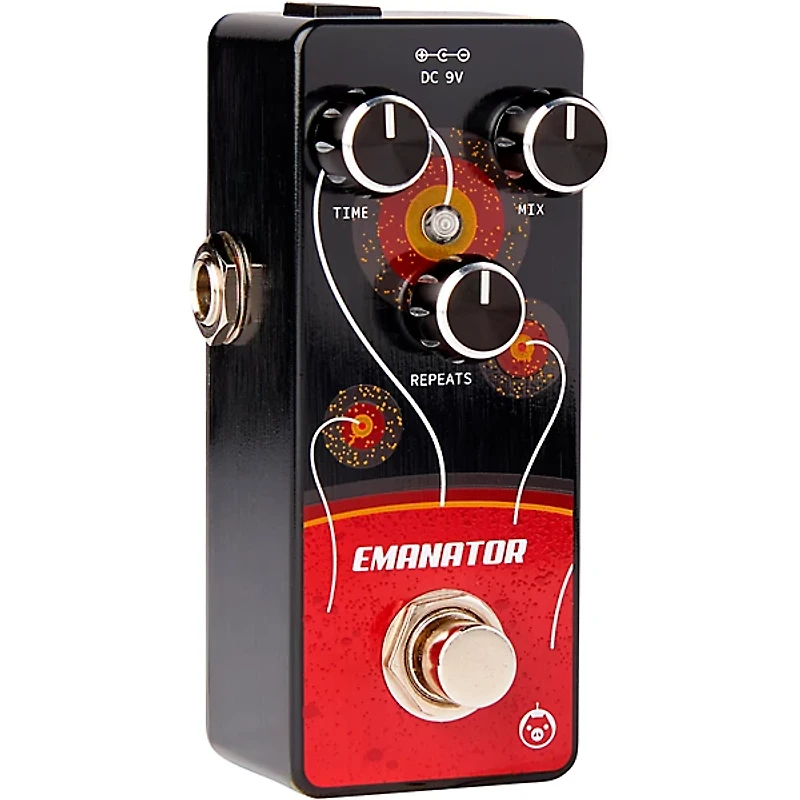 Pigtronix Emanator Delay Effects Pedal Black and Red