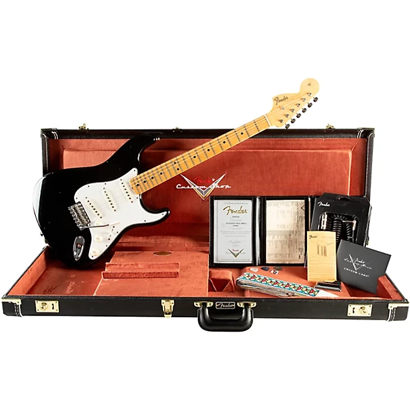 Fender Custom Shop Jimi Hendrix Voodoo Child Stratocaster Journeyman Relic Electric Guitar Black