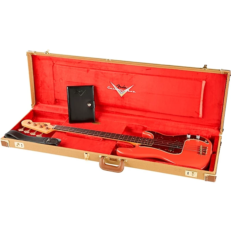 Fender Custom Shop Pino Palladino Signature Relic Precision Bass Fiesta Red over Desert Sand