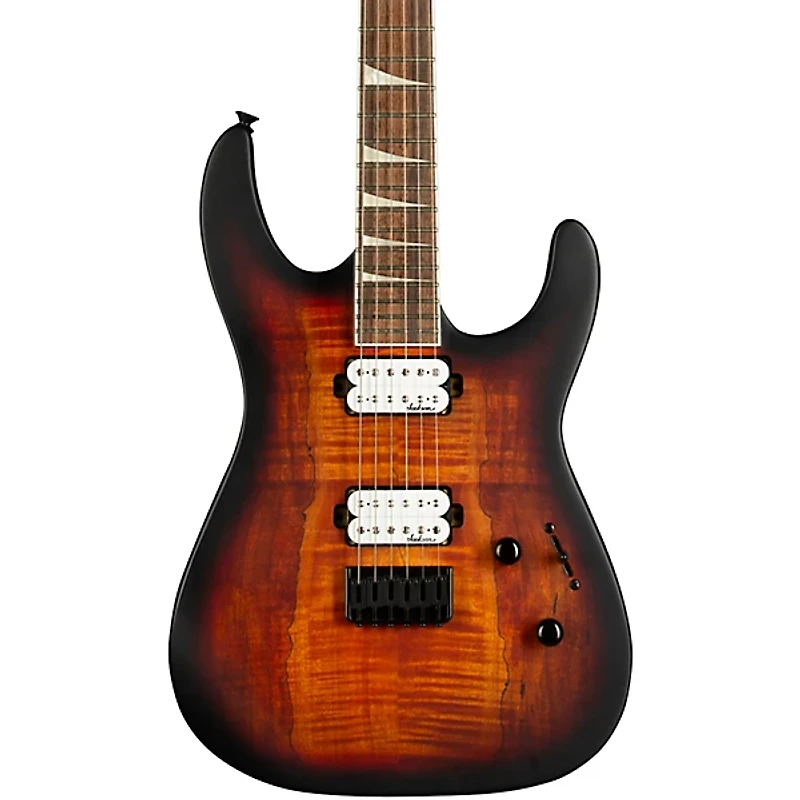 Jackson X Series Soloist SLX HT Spalted Maple Electric Guitar Tobacco Burst