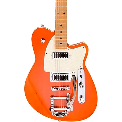 Reverend Flatroc Roasted Maple Fingerboard Electric Guitar Rock Orange