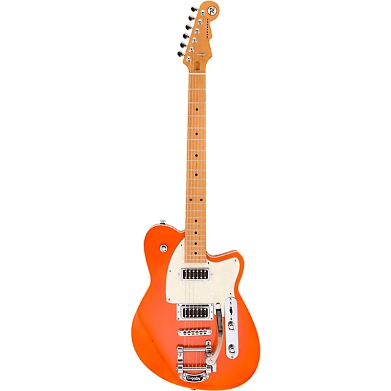 Reverend Flatroc Roasted Maple Fingerboard Electric Guitar Rock Orange