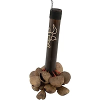 Pearl Pangi Nut Shaker with Bamboo Handle