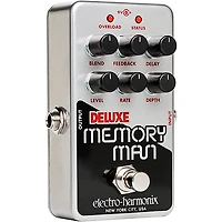 Electro-Harmonix Nano Deluxe Memory Man Analog Delay Effects Pedal Silver