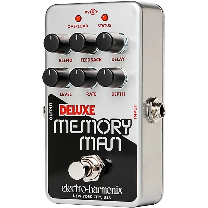 Electro-Harmonix Nano Deluxe Memory Man Analog Delay Effects Pedal Silver