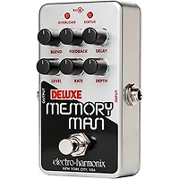 Electro-Harmonix Nano Deluxe Memory Man Analog Delay Effects Pedal Silver