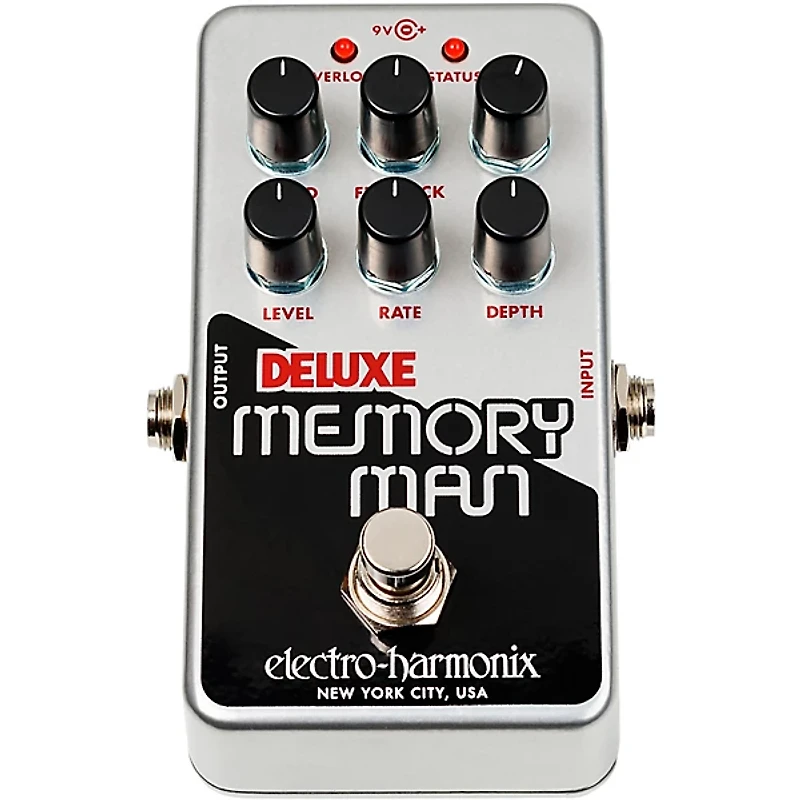Electro-Harmonix Nano Deluxe Memory Man Analog Delay Effects Pedal Silver