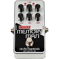 Electro-Harmonix Nano Deluxe Memory Man Analog Delay Effects Pedal Silver
