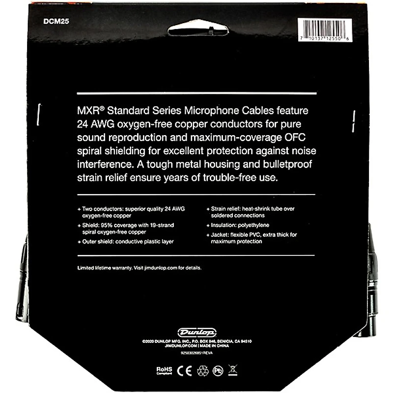 MXR XLR Microphone Cable