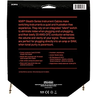 MXR Stealth Series Straight to Straight Instrument Cable