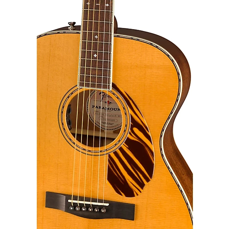 Fender Paramount PO-220E Orchestra Acoustic-Electric Guitar Natural