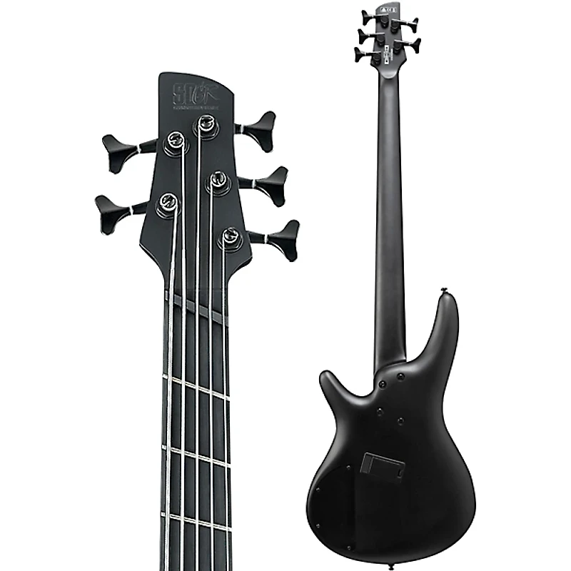 Ibanez SRMS625EX 5-String Multi-Scale Electric Bass Black Flat