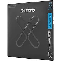 D'Addario XT Silver-Plated Copper Classical Guitar Strings, Dynacore Titanium, Hard Tension, 29-46w