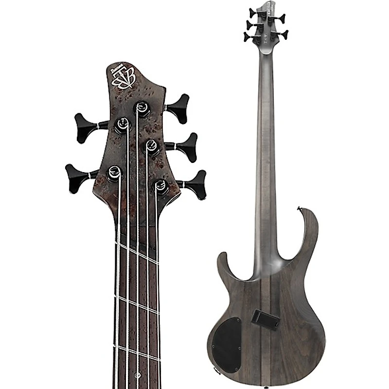 Ibanez BTB805MS 5-String Multi-Scale Electric Bass Transparent Gray Flat