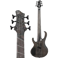 Ibanez BTB806MS 6-String Multi Scale Electric Bass Transparent Gray Flat