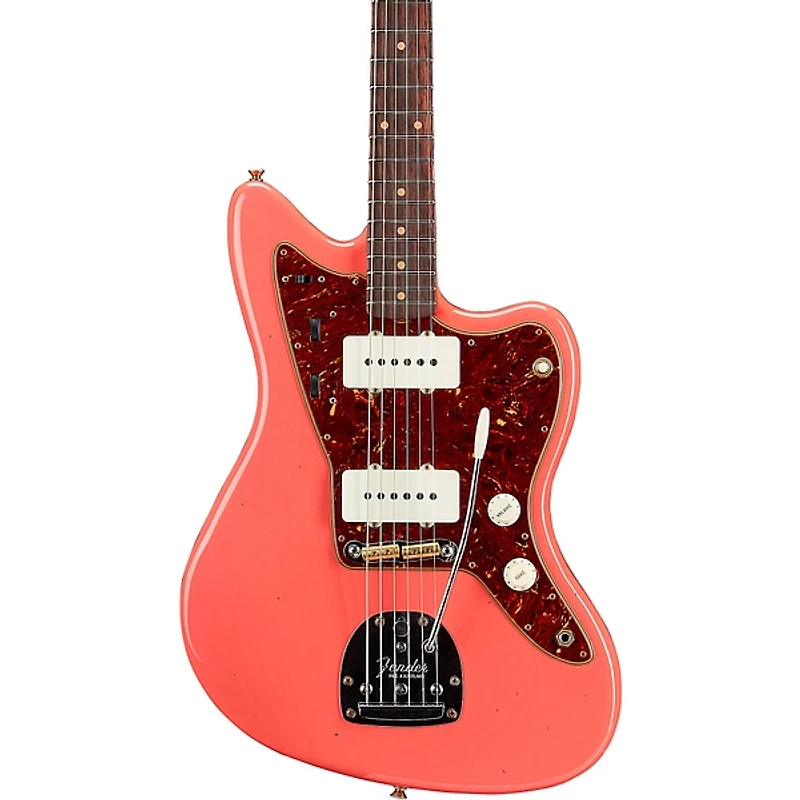 Fender Custom Shop '62 Jazzmaster Journeyman Relic Electric Guitar Super Faded Aged Fiesta Red
